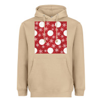 Mushroom christmas snow flakes seamless pattern Heavyweight Hoodie - BundleAndBundleShop