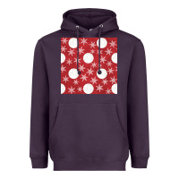 Plum christmas snow flakes seamless pattern Heavyweight Hoodie - BundleAndBundleShop