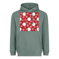 Sage christmas snow flakes seamless pattern Heavyweight Hoodie - BundleAndBundleShop