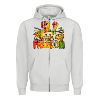 Dove Grey We are black history juneteenth Zipper Hoodie - Zillion Design Studio