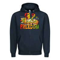 Navy We are black history juneteenth Zipper Hoodie - Zillion Design Studio