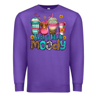 Purple just a little moody coffee cups Premium Sweatshirt - Jasminsmagicworld