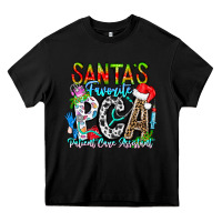 Black Santas Favorite PCA Patient Care Assistant Heavy Core Tee - CowhideDigitalArt
