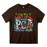 Chocolate Brown Santas Favorite PCA Patient Care Assistant Heavy Core Tee - CowhideDigitalArt