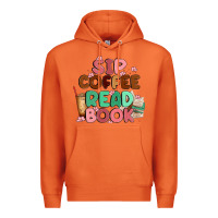 Carrot sip coffee read book Premium Hoodie - MaliasSmallBusiness