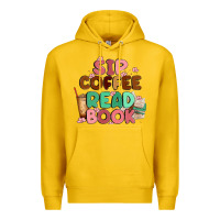 Lemon sip coffee read book Premium Hoodie - MaliasSmallBusiness