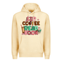 Pina Colada sip coffee read book Premium Hoodie - MaliasSmallBusiness