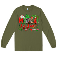 Army Green christmas medical assistant Long Sleeve Tee - Zillion Design Studio