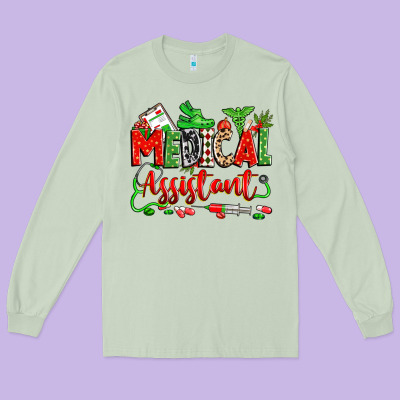 Long Sleeve Tee christmas medical assistant