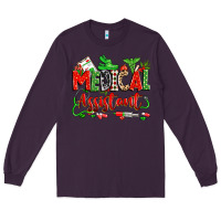 Plum christmas medical assistant Long Sleeve Tee - Zillion Design Studio