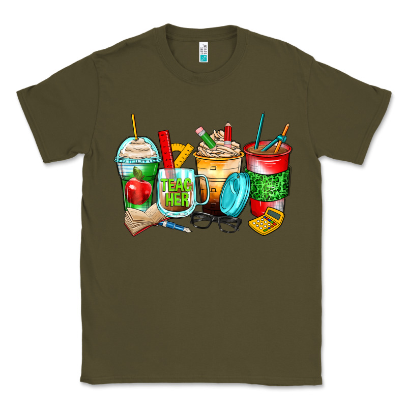 Teacher Coffee Cups Classic Tee by Zillion Design Studio | Teevron