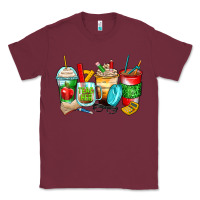 Burgundy teacher coffee cups Classic Tee - Zillion Design Studio