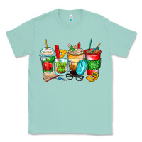 Seafoam teacher coffee cups Classic Tee - Zillion Design Studio