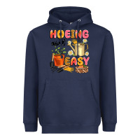 Navy hoeing ain't easy Heavyweight Hoodie - Artiststas