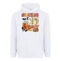 White hoeing ain't easy Heavyweight Hoodie - Artiststas