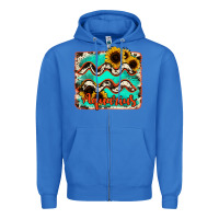 True Royal aquarius turquoise cowhide Zipper Hoodie - RanaPortraitStore