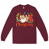 Burgundy love christmas Long Sleeve Tee - Zillion Design Studio