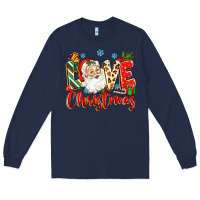 Navy love christmas Long Sleeve Tee - Zillion Design Studio