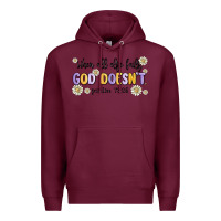 Burgundy when all else fails god doesnt Premium Hoodie - MaliasSmallBusiness