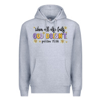 Heather Grey when all else fails god doesnt Premium Hoodie - MaliasSmallBusiness
