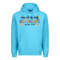 Ocean Blue when all else fails god doesnt Premium Hoodie - MaliasSmallBusiness