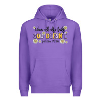 Purple when all else fails god doesnt Premium Hoodie - MaliasSmallBusiness