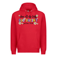 Red when all else fails god doesnt Premium Hoodie - MaliasSmallBusiness
