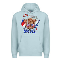 Blue Mist Red White And Moo Cow Premium Hoodie - RanaPortraitStore