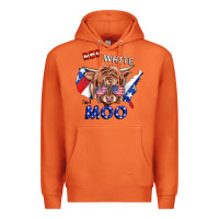 Carrot Red White And Moo Cow Premium Hoodie - RanaPortraitStore