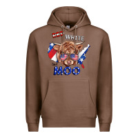 Chestnut Red White And Moo Cow Premium Hoodie - RanaPortraitStore