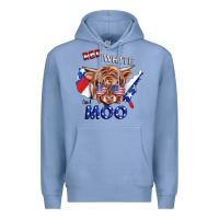Colony Blue Red White And Moo Cow Premium Hoodie - RanaPortraitStore