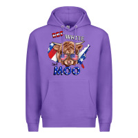 Purple Red White And Moo Cow Premium Hoodie - RanaPortraitStore