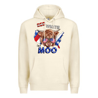 Sandshell Red White And Moo Cow Premium Hoodie - RanaPortraitStore