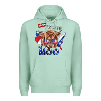 Seafoam Red White And Moo Cow Premium Hoodie - RanaPortraitStore
