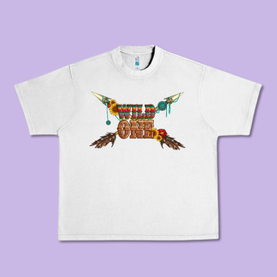 Wild One With Gemstone And Sunflower Urban Heavy Tee Designed By Artiststas