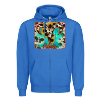 True Royal aries turquoise cowhide Zipper Hoodie - RanaPortraitStore