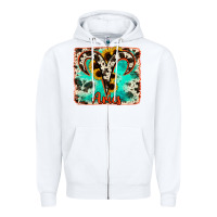 White aries turquoise cowhide Zipper Hoodie - RanaPortraitStore