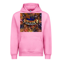 Fuchsia Pink tiger america Urban Hoodie - NancyCooperArtShop