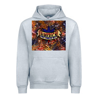 Heather Grey tiger america Urban Hoodie - NancyCooperArtShop
