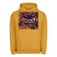 Pigment Peanut Butter tiger america Urban Hoodie - NancyCooperArtShop