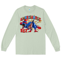 Matcha Amerisaurus rex Long Sleeve Tee - texasbilliewilder