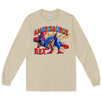 Mushroom Amerisaurus rex Long Sleeve Tee - texasbilliewilder