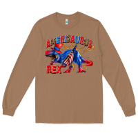 Toasted Coconut Amerisaurus rex Long Sleeve Tee - texasbilliewilder