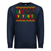 Navy i am black every month Premium Sweatshirt - Artiststas