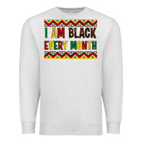 Oatmeal Heather i am black every month Premium Sweatshirt - Artiststas