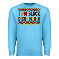 Ocean Blue i am black every month Premium Sweatshirt - Artiststas