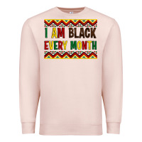 Pale Pink i am black every month Premium Sweatshirt - Artiststas
