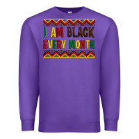 Purple i am black every month Premium Sweatshirt - Artiststas
