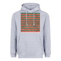 Heather Grey christmas stripes seamless pattern Heavyweight Hoodie - BundleAndBundleShop
