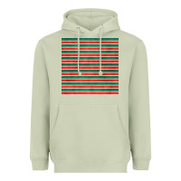 Matcha christmas stripes seamless pattern Heavyweight Hoodie - BundleAndBundleShop